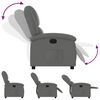 vidaXL Recliner Chair Dark Grey Fabric