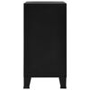 vidaXL Industrial Storage Chest Black 75x40x80 cm Steel