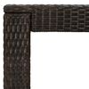 vidaXL 5 Piece Garden Bar Set with Cushions Poly Rattan Brown