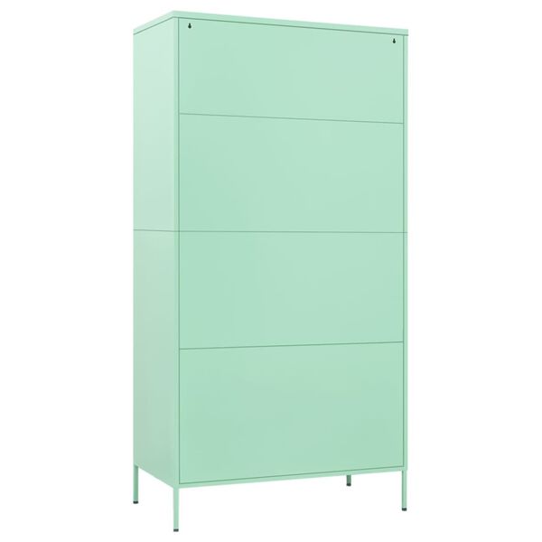 vidaXL Wardrobe Mint 90x50x180 cm Steel