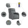 vidaXL Electric Stand up Massage Recliner Chair Grey Faux Leather