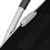 vidaXL Sun Lounger with Pillow Aluminium and Textilene Black