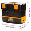 vidaXL Tool Box 420x220x340 mm PP