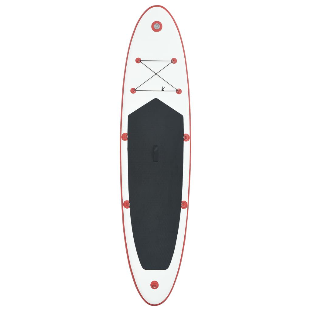 vidaXL Inflatable Stand Up Paddleboard Set Red and White