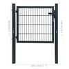vidaXL 2D Fence Gate (Single) Anthracite Grey 106 x 130 cm