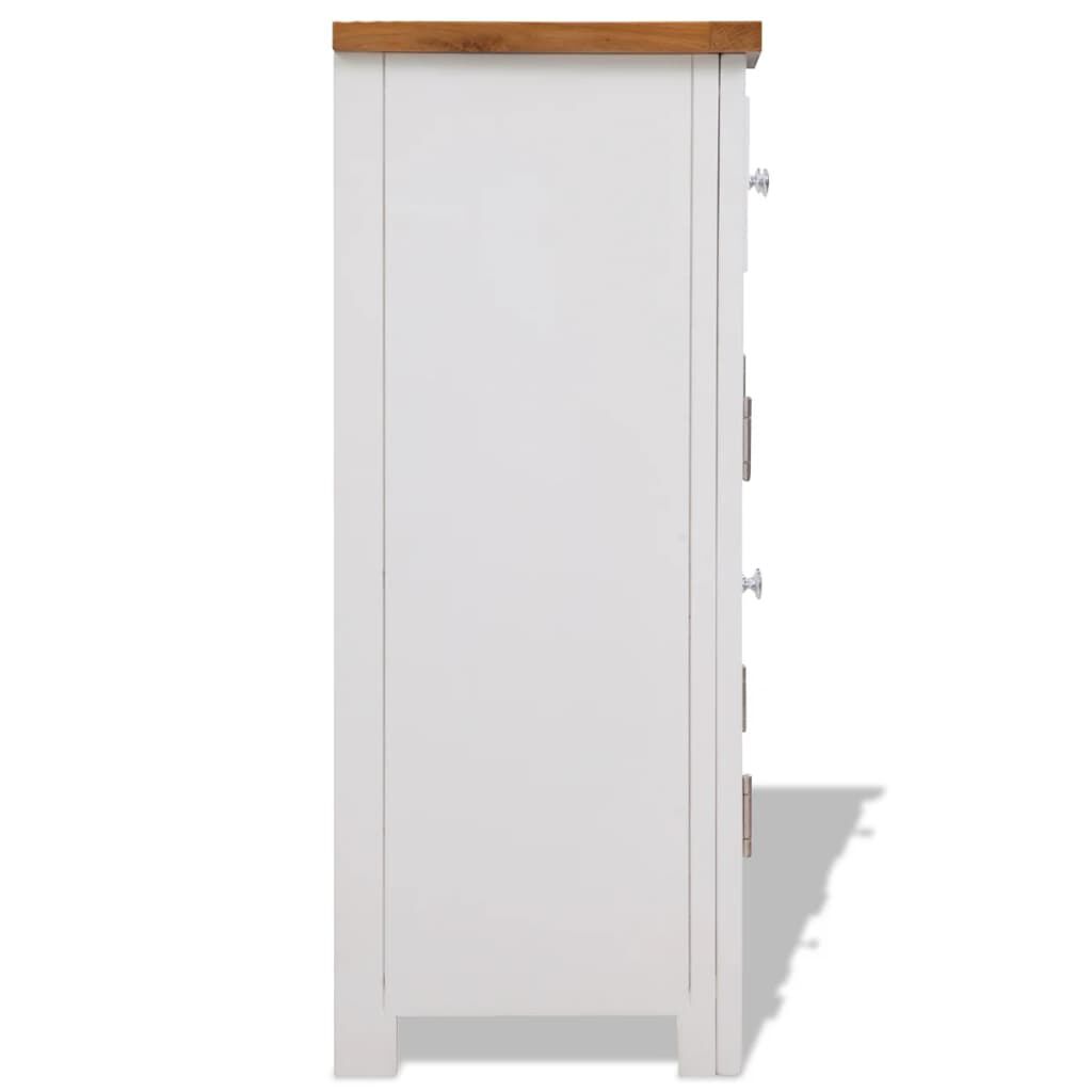 vidaXL Sideboard 90x33.5x83 cm Solid Oak Wood