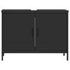 vidaXL Bathroom Sink Cabinet Black 80x30x60 cm Engineered Wood