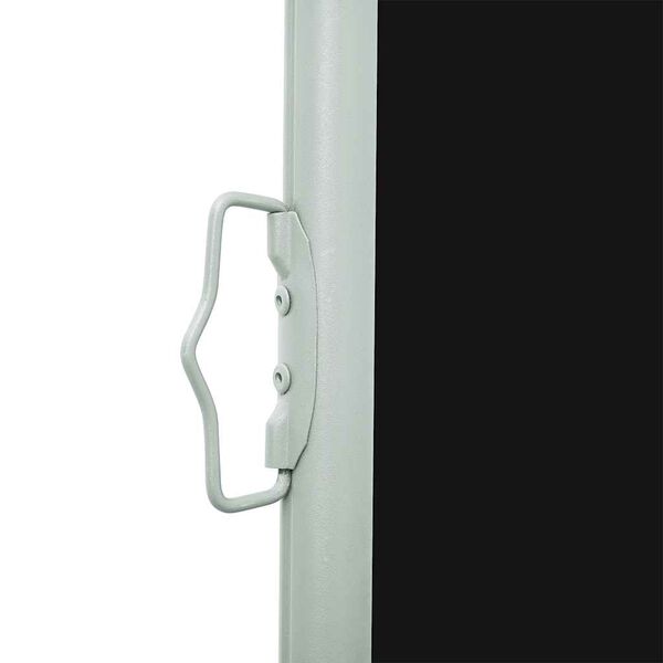 vidaXL Patio Retractable Side Awning 600x160 cm Black