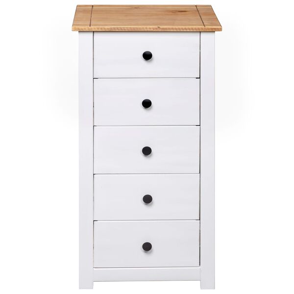 vidaXL Sideboard White 46x40x89 cm Pine Panama Range