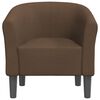 vidaXL Tub Chair Brown Fabric