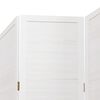 vidaXL Room Divider 6 Panels White Solid Wood Paulownia