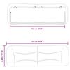 vidaXL Headboard Cushion "Hvar" Dark Grey 152 cm Queen Fabric