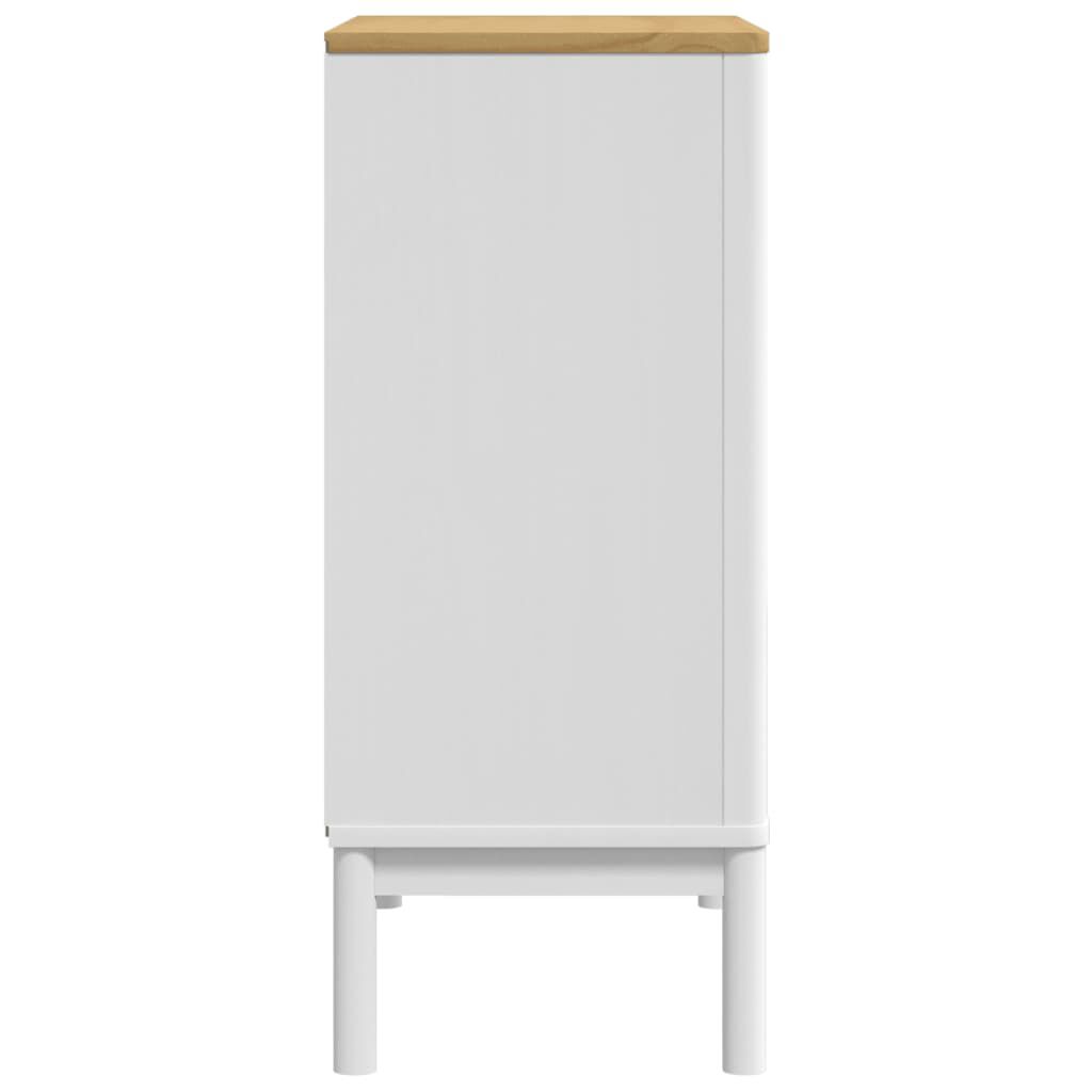 vidaXL Chest of Drawers FLORO White Solid Wood Pine