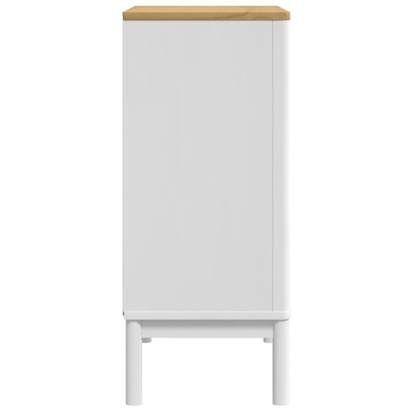 vidaXL Chest of Drawers FLORO White Solid Wood Pine