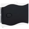 vidaXL 3-Zone Foldable Massage Table Aluminium Black and White