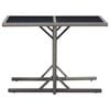vidaXL 3 Piece Garden Dining Set Black