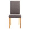 vidaXL Dining Chairs 4 pcs Taupe Fabric