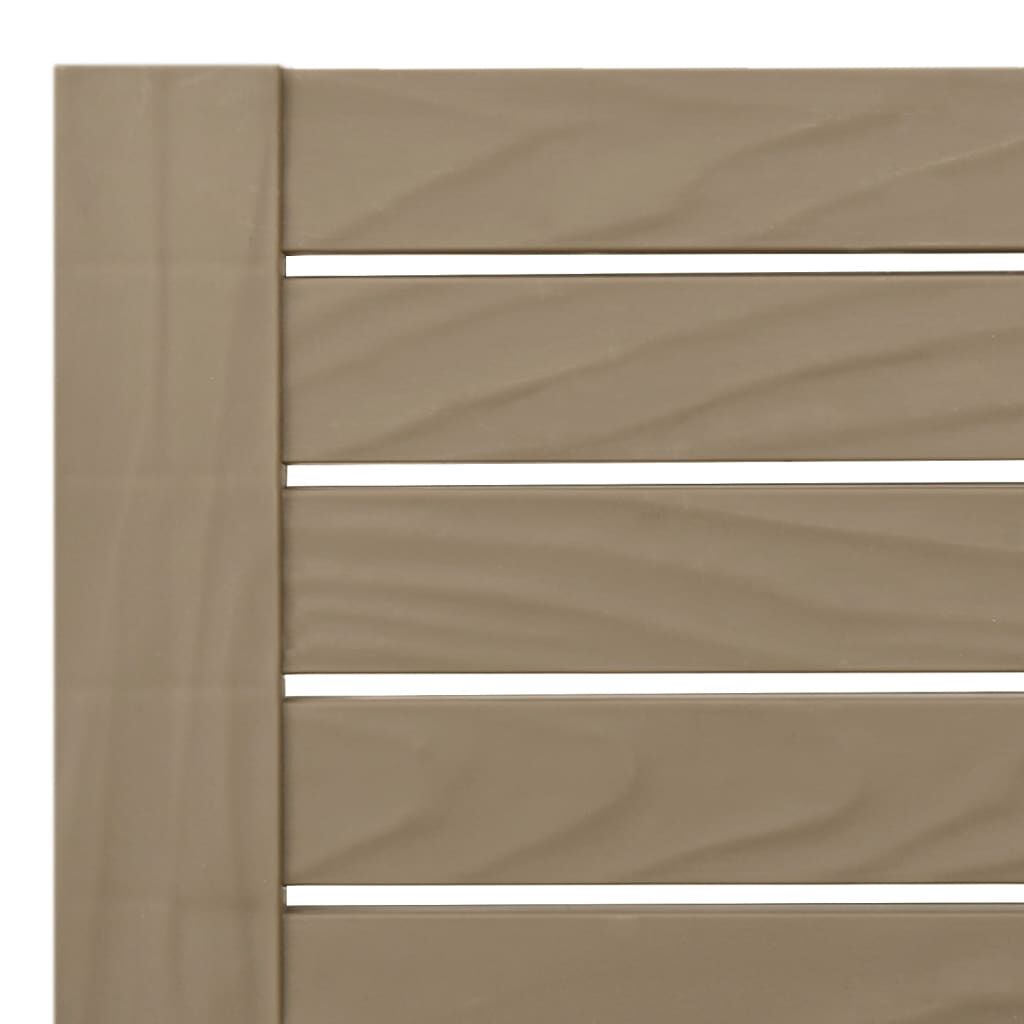 vidaXL Sun Lounger Light Brown 155x58x83 cm Polypropylene