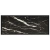 vidaXL TV Cabinet Black with Black Marble Glass 100x40x40 cm