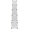 vidaXL Storage Cube Organiser with 15 Cubes and Doors Transparent PP
