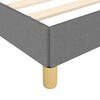 vidaXL Bed Frame without Mattress Dark Grey Double Fabric