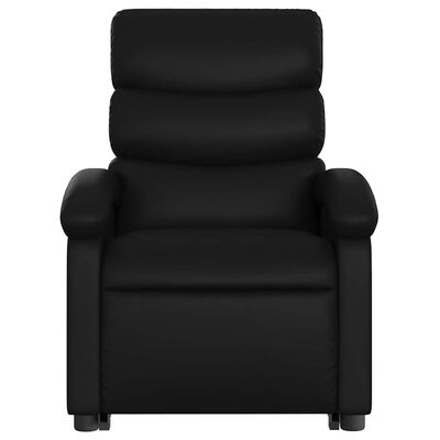 vidaXL Electric Stand up Recliner Chair Black Faux Leather