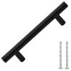 vidaXL Cabinet Handles 10 pcs Black 96 mm Stainless Steel
