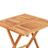 vidaXL 3 Piece Bistro Set with Green Cushions Solid Teak Wood