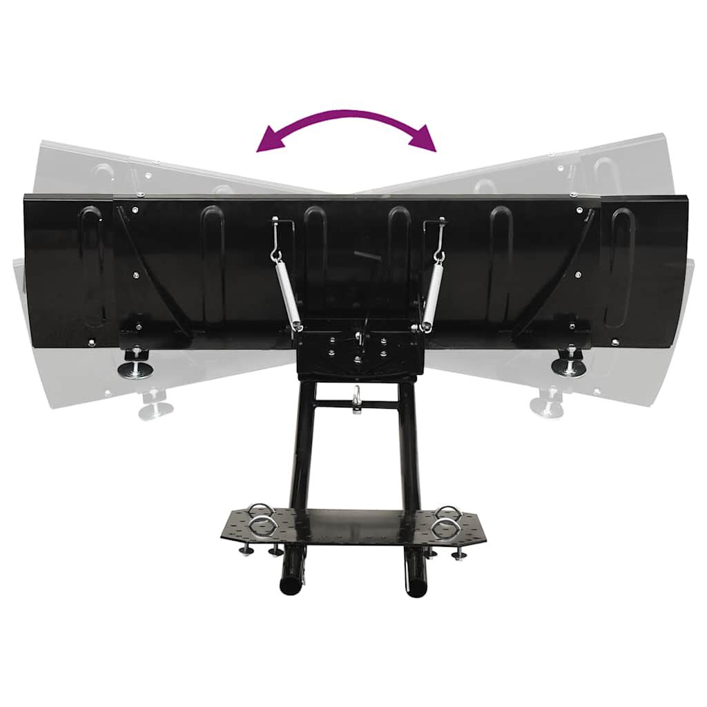 vidaXL Snow Plough for ATV 150x38 cm Black
