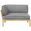 vidaXL Sofa Set with Cushion Grey 132 x 92 x 69 cm Solid Acacia Wood