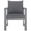vidaXL 4 Piece Garden Lounge Set with Cushions Solid Acacia Wood