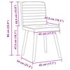 vidaXL Dining Chairs 2 pcs Dark Grey Fabric