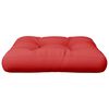 vidaXL Pallet Cushion Red 58x58x10 cm Fabric