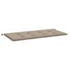 vidaXL Garden Bench Cushion Taupe 100x50x3 cm Oxford Fabric