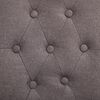 vidaXL Dining Chairs 2 pcs Taupe Fabric