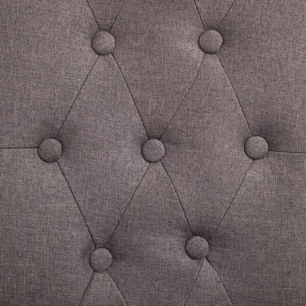 vidaXL Dining Chairs 2 pcs Taupe Fabric