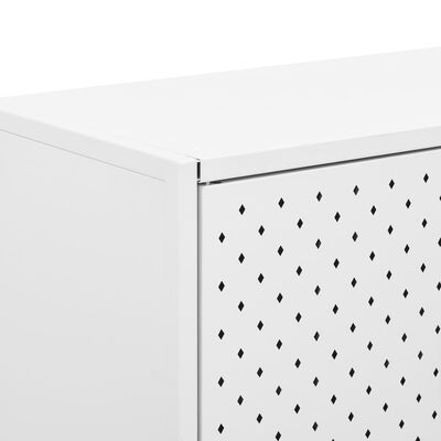 vidaXL Highboard White 80x35x135 cm Steel