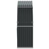 vidaXL Log Holder Anthracite 120x45x140 cm Galvanised Steel