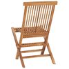 vidaXL 5 Piece Folding Outdoor Dining Set Solid Teak Wood