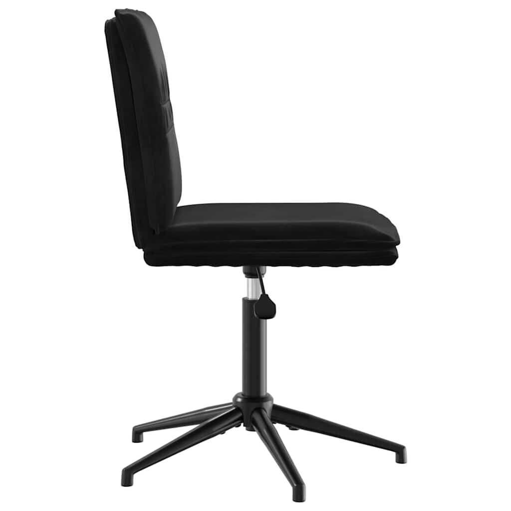 vidaXL Dining Chairs 2 pcs Black Velvet