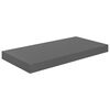 vidaXL Floating Wall Shelves 4 pcs High Gloss Grey 50x23x3.8 cm MDF