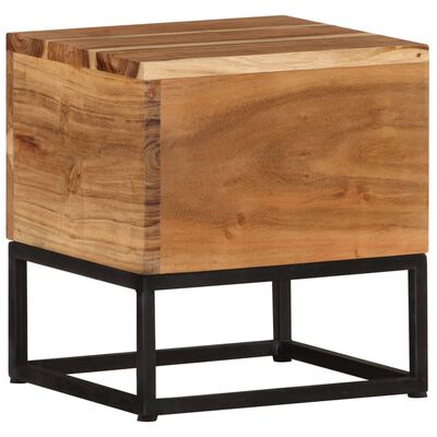 vidaXL Side Table 30x30x33 cm Solid Acacia Wood