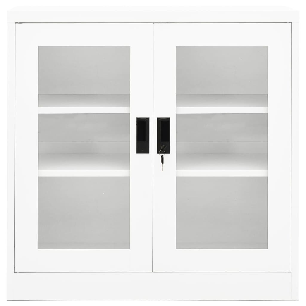 vidaXL Office Cabinet White 90x40x90 cm Steel