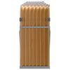 vidaXL Log Holder Wood Look 300x45x100 cm Galvanised Steel