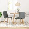 vidaXL Dining Chairs 2 pcs Dark Grey Fabric