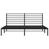 vidaXL Metal Bed Frame without Mattress with Headboard Black 193x203cm