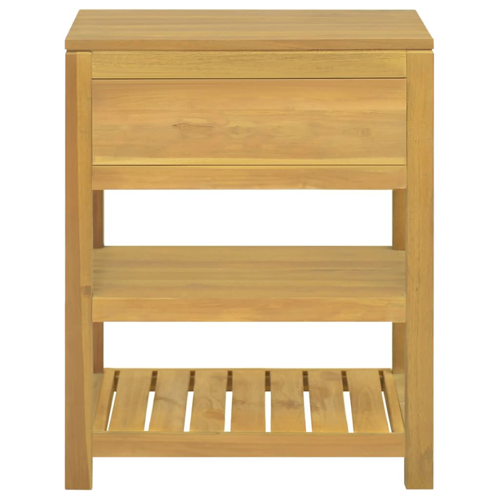 vidaXL Bathroom Cabinet 60x45x75 cm Solid Wood Teak