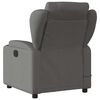 vidaXL Massage Recliner Chair Dark Grey Fabric