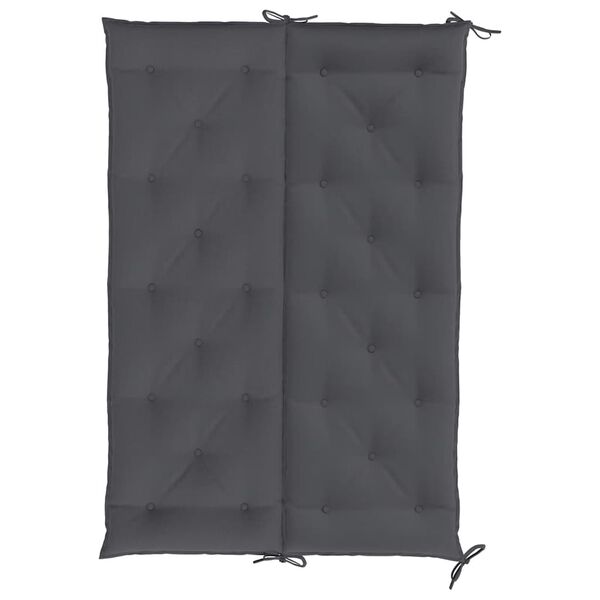 vidaXL Garden Bench Cushion Anthracite 150x(50+50)x7cm Oxford Fabric