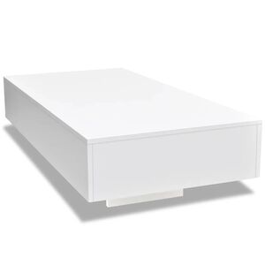 vidaXL Coffee Table High Gloss White